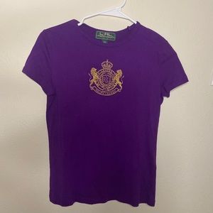 Ralph Lauren Top Logo Embroidered Tee